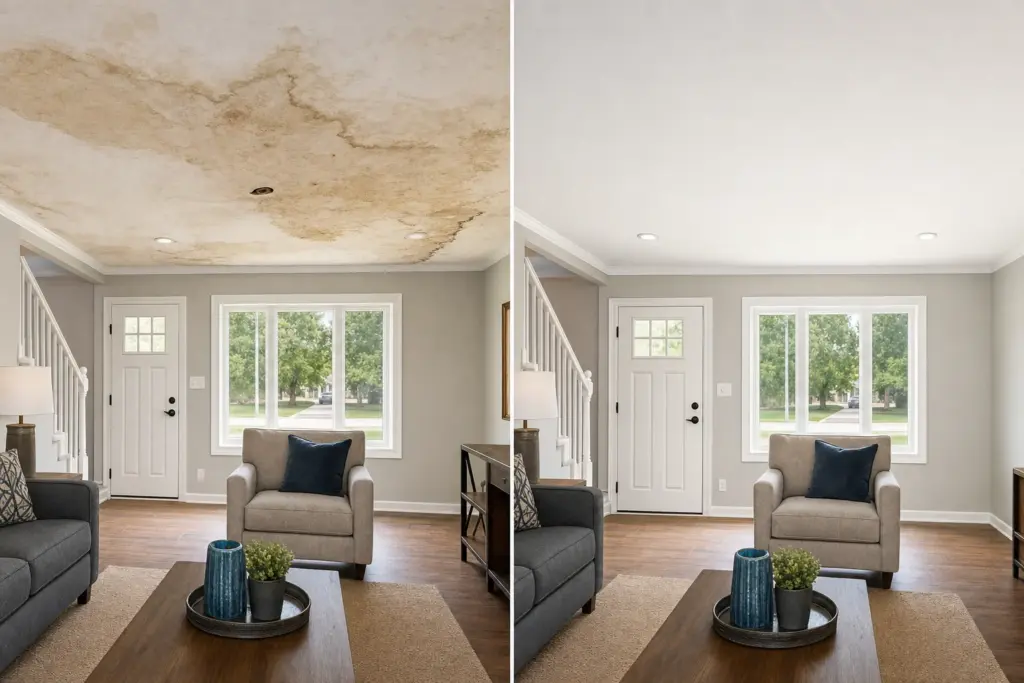 Emergency Water Removal Atlanta - Before & After 1