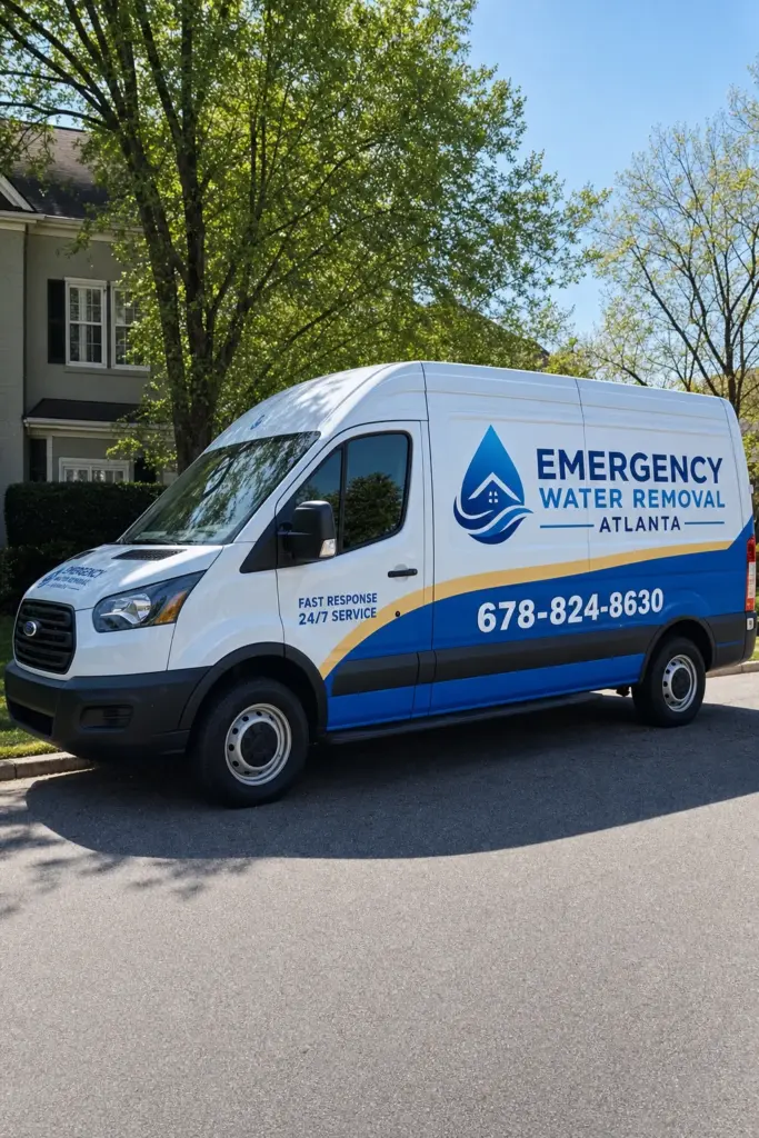 Emergency Water Removal Atlanta - Branded Van 1